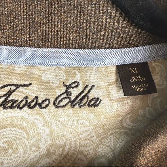 TASSO ELBA Mens Polo Shirt Size:XL Long Sleeve Collared 100% Cotton - Picture 8 of 15